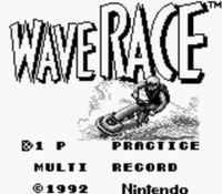 une photo d'Ã©cran de Wave Race sur Nintendo Game Boy